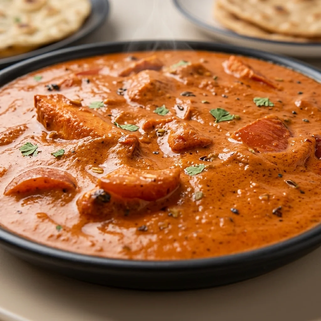 Vegetable korma with paneer in a creamy curry sauce at Shehnai Restaurant, Hamilton